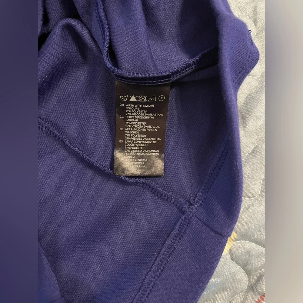 H&M Purple Long Sleeve Dress Size Small - Picture 5 of 6